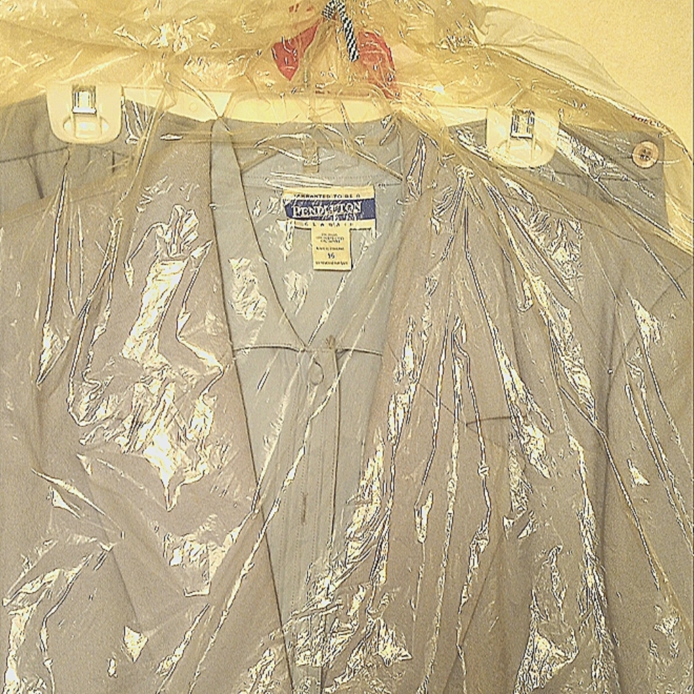 A vintage light blue Pendleton suit for women size 18